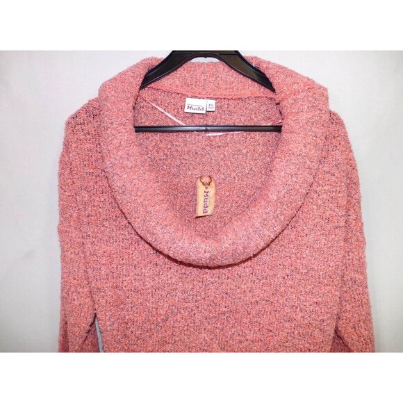 NWT MUDD Women's XL Cowl Neck Sweater Long Sleeve Desert Flower Pink Stretchy - Picture 2 of 6